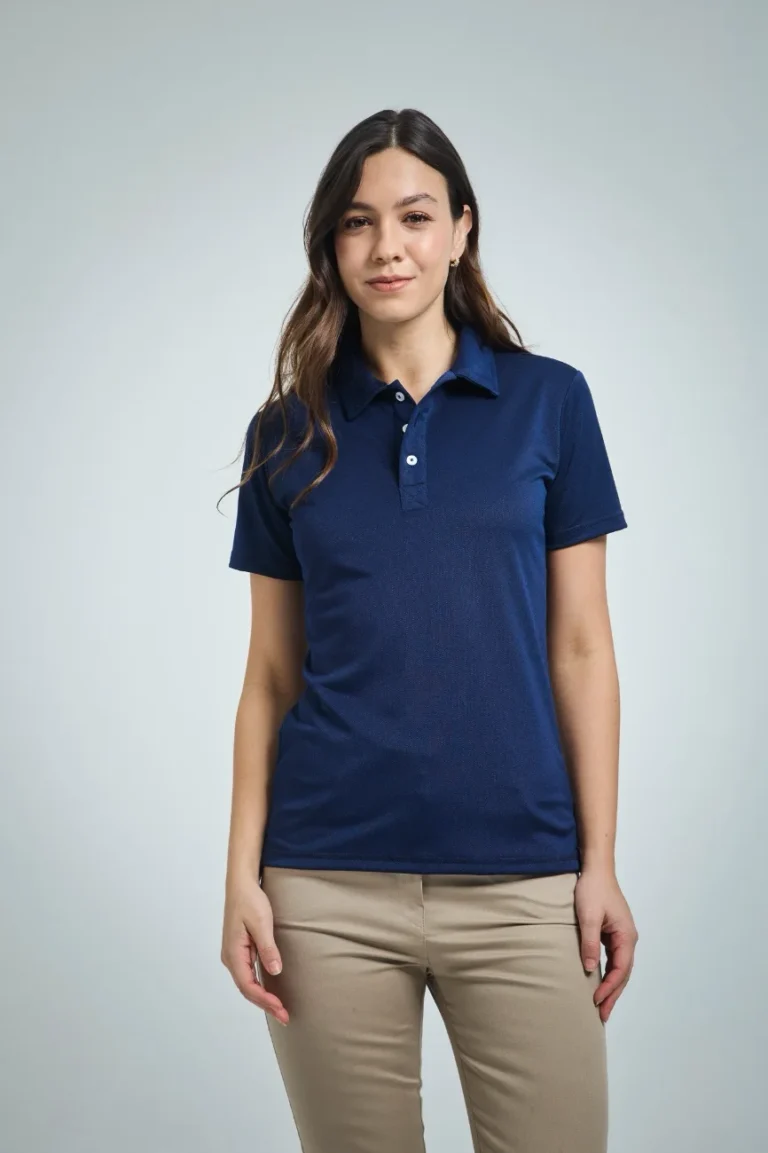 Camiseta Polo mujer Azul-1